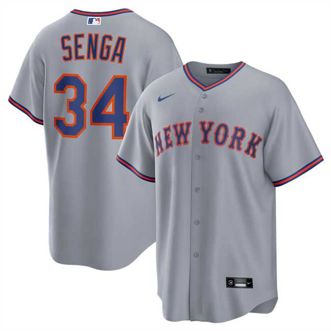 Mens New York Mets #34 Kodai Senga Gray 2025 Limited Stitched Jersey Dzhi